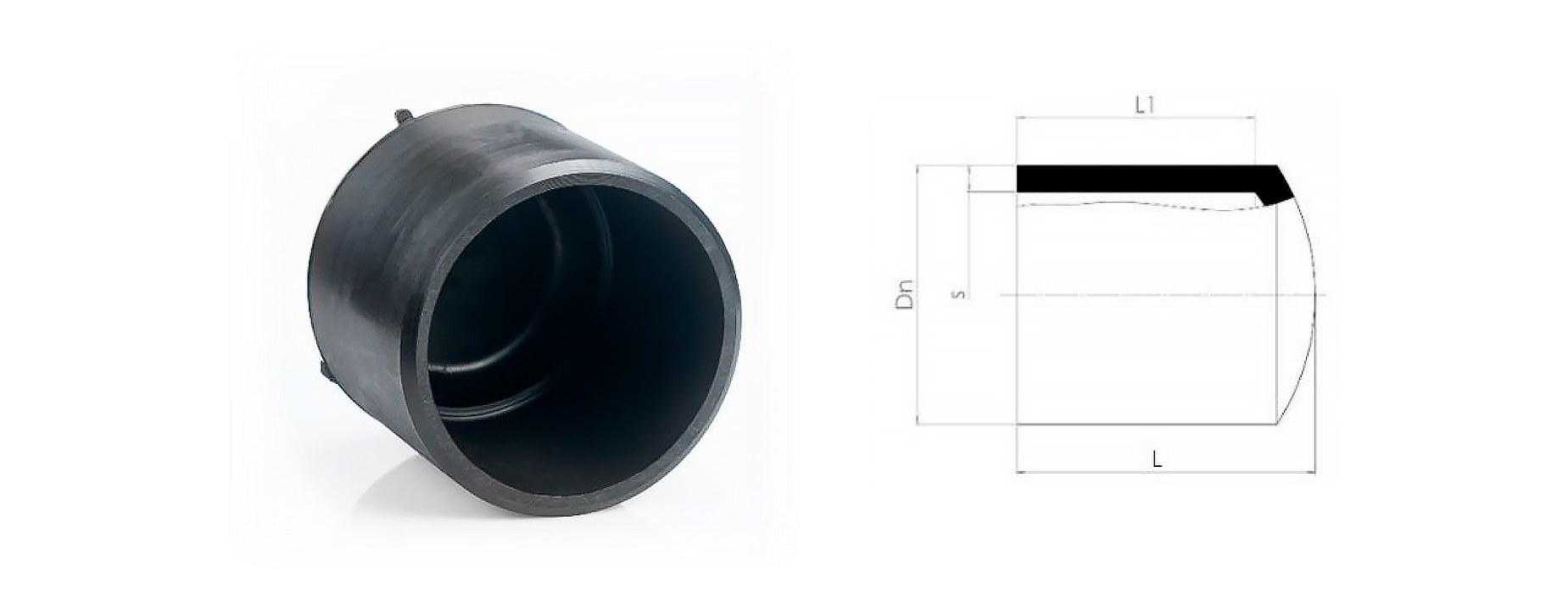 SPIGOT END CAP LONG SDR 17