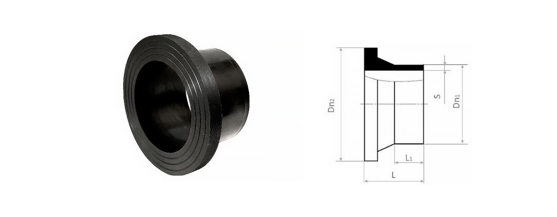 SPIGOT FLANGE ADAPTOR SHORT SDR 11