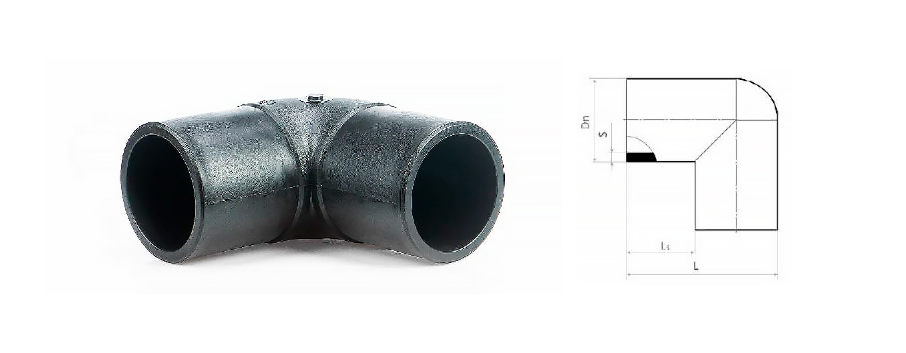 SPIGOT ELBOW 90° SDR 11